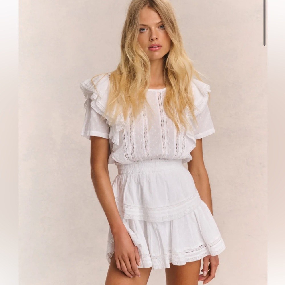 LoveShackFancy Natasha Heritage Mini Dress Size S